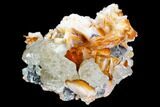 Cerussite Crystals with Bladed Barite & Galena- Morocco #107893-1